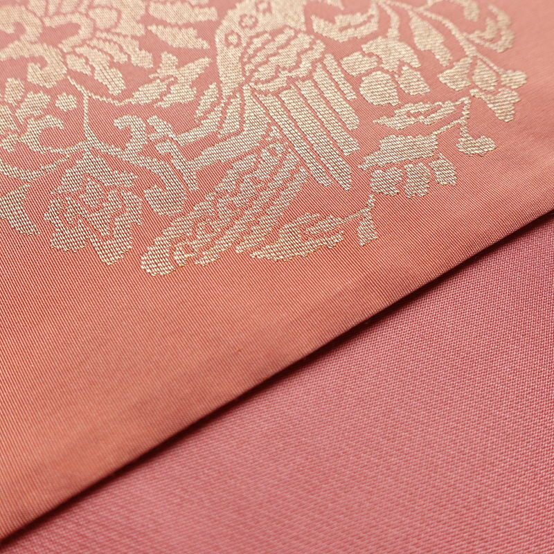 袋帯 六通柄 一般用 正絹 幾何学柄・抽象柄 帯 ピンク_画像11