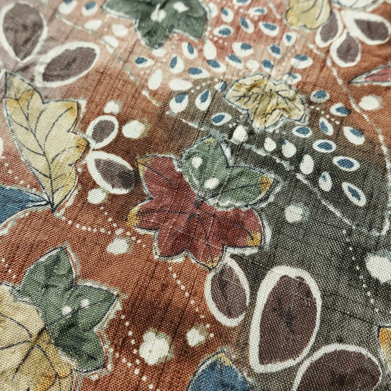 訪問着 良品 紬地 正絹 花柄 袷仕立て 身丈158cm 裄丈65cm 着物 紫苑色 紫・藤色_画像7