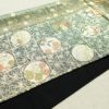 袋帯 六通柄 美品 フォーマル用 正絹 古典柄 箔 金糸 帯 蝶 菊 梅 緑・うぐいす色_画像12