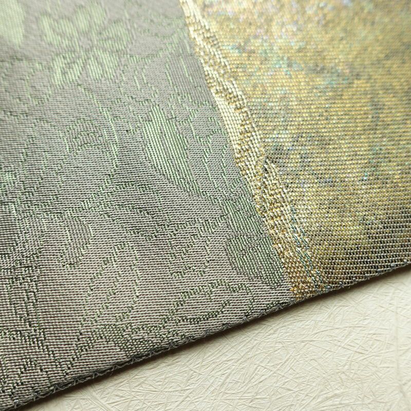 袋帯 六通柄 美品 正絹 風景柄 箔 金糸 帯 多色使い_画像17