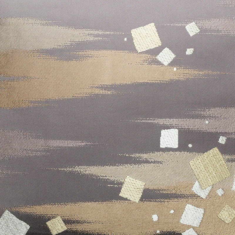 袋帯 草木染 六通柄 良品 フォーマル用 正絹 古典柄 紫・藤色_画像2