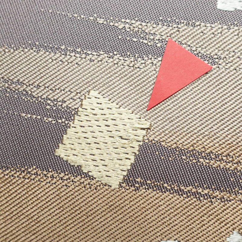 袋帯 草木染 六通柄 良品 フォーマル用 正絹 古典柄 紫・藤色_画像4