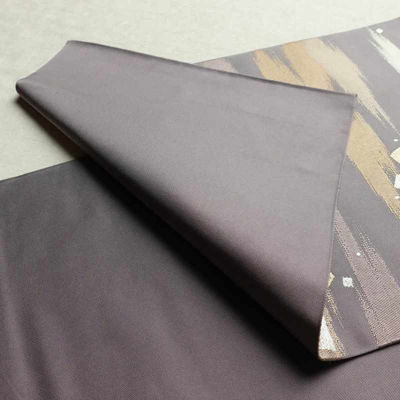 袋帯 草木染 六通柄 良品 フォーマル用 正絹 古典柄 紫・藤色_画像10