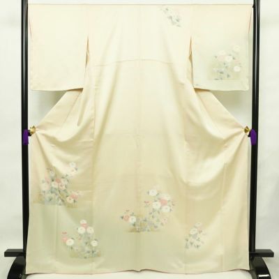 振袖 長襦袢セット 良品 金駒刺繍 正絹 古典柄 蝶 金彩 袷仕立て 身丈155.5cm 裄丈64cm 2点セット 成人式 赤・朱 |  M(肩裄64～66) 古着着物、リサイクル着物、アンティーク着物の錦屋