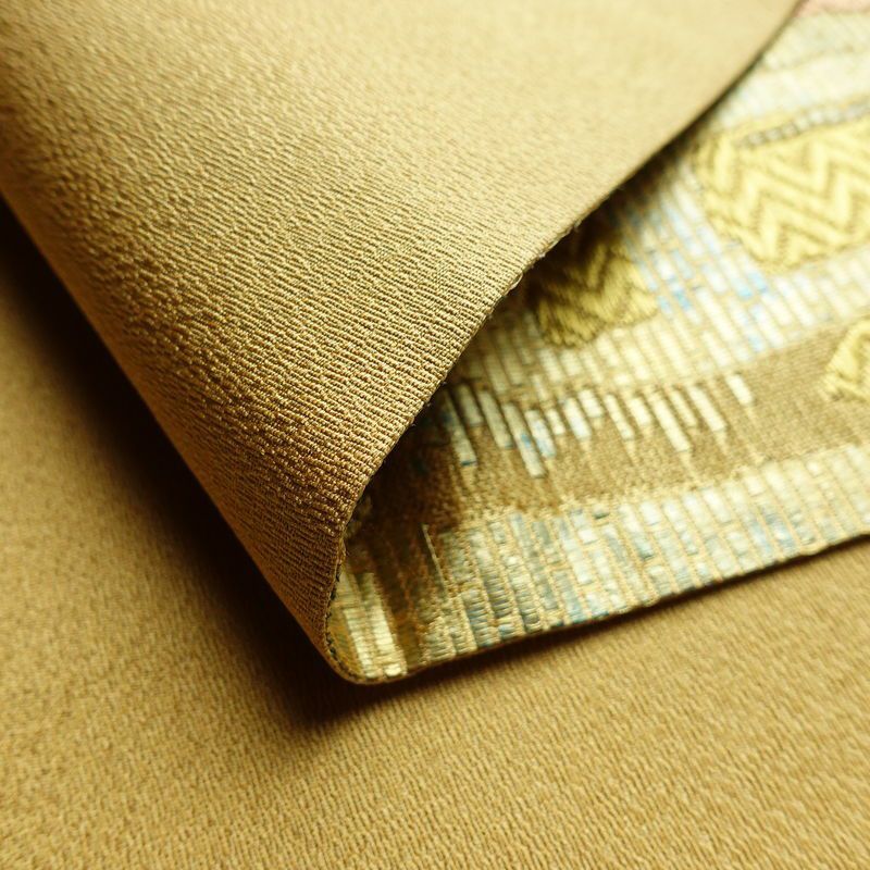 袋帯 織音 六通柄 美品 フォーマル用 正絹 幾何学柄・抽象柄 箔 金糸 帯 金・銀_画像11