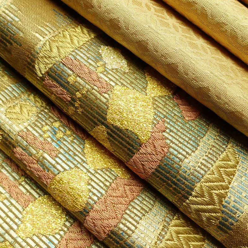 袋帯 織音 六通柄 美品 フォーマル用 正絹 幾何学柄・抽象柄 箔 金糸 帯 金・銀_画像20