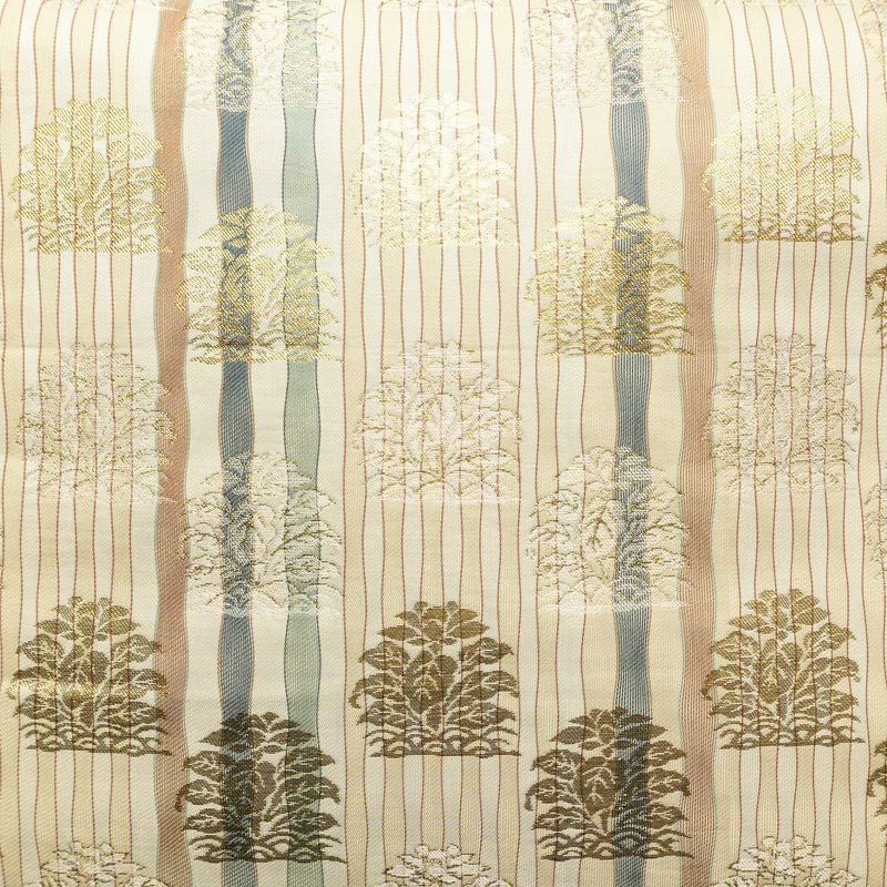 袋帯 未仕立て品 六通柄 フォーマル用 正絹 縞柄・線柄 箔 帯 ベージュ_画像2