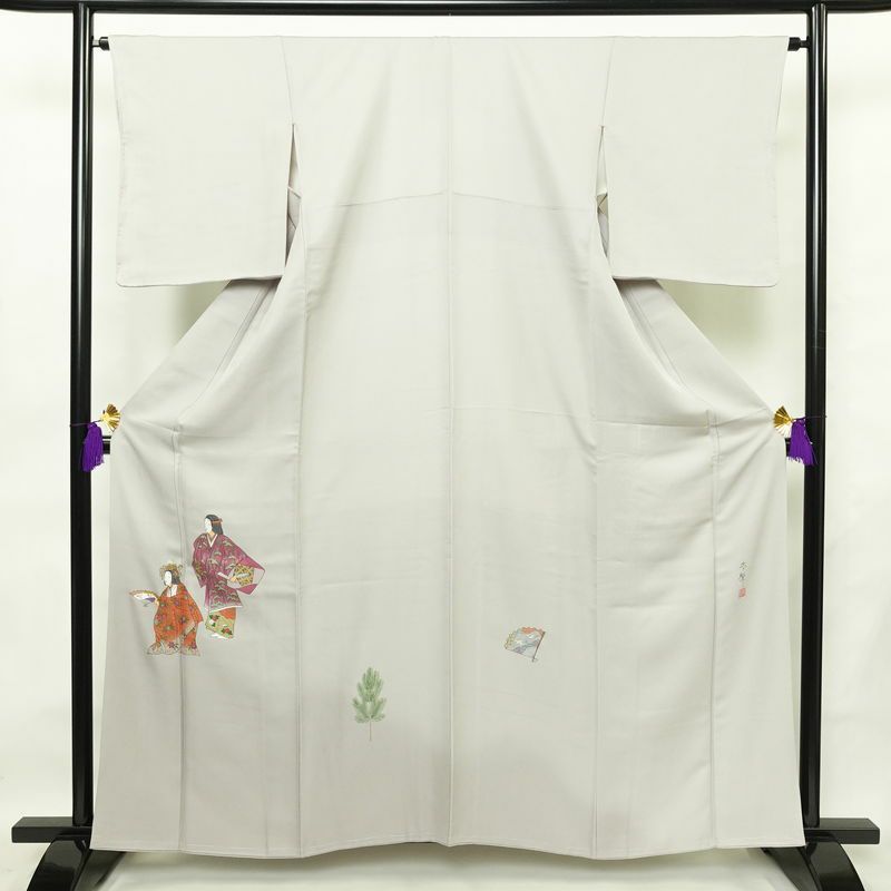 色留袖 良品 しつけ糸付き 落款入り 兼六園 身丈160cm 裄丈67.5cm 一つ  