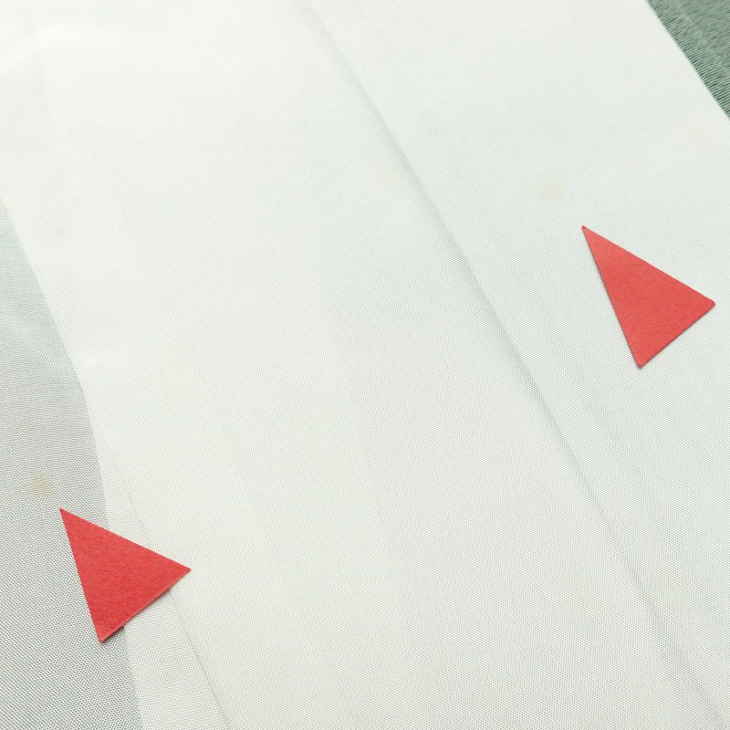 色無地 しつけ糸付き 縮緬 正絹 無地 袷仕立て 身丈159cm 裄丈70.5cm 共八掛 フォーマル 着物 緑・うぐいす色_画像18