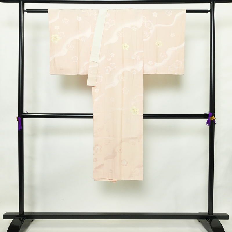長襦袢 楊柳 正絹 古典柄 袷仕立て 身丈129cm 裄丈66.5cm ピンク | M 