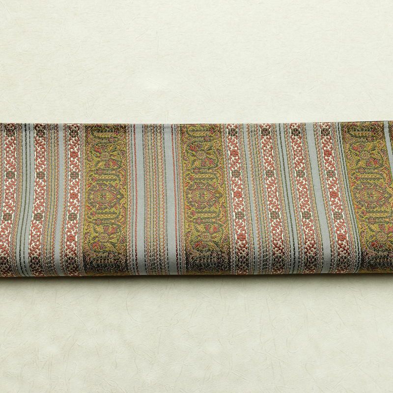 袋帯 六通柄 良品 一般用 正絹 縞柄・線柄 帯 多色使い_画像15