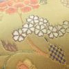 袋帯 六通柄 美品 フォーマル用 正絹 花柄 金糸 帯 油色 お洒落 黄・黄土色_画像5