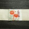 名古屋帯 太鼓柄 正絹 花柄 名古屋仕立て 金糸 帯 白_画像10