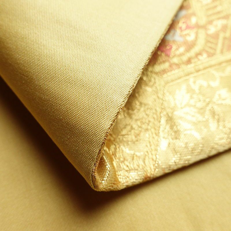 袋帯 六通柄 フォーマル用 正絹 亀甲柄 金通し 金糸 帯 金・銀_画像10