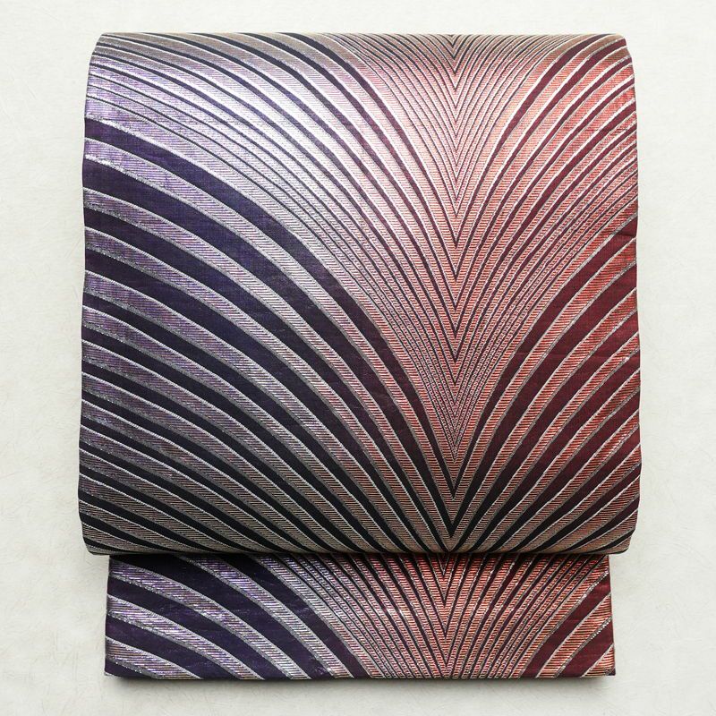 袋帯 全通柄 正絹 幾何学柄・抽象柄 金通し 金糸 銀糸 帯 踊り用 多色  