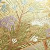 袋帯 服部織物 六通柄 フォーマル用 正絹 木の葉・植物柄 箔 金糸 帯 金・銀_画像3