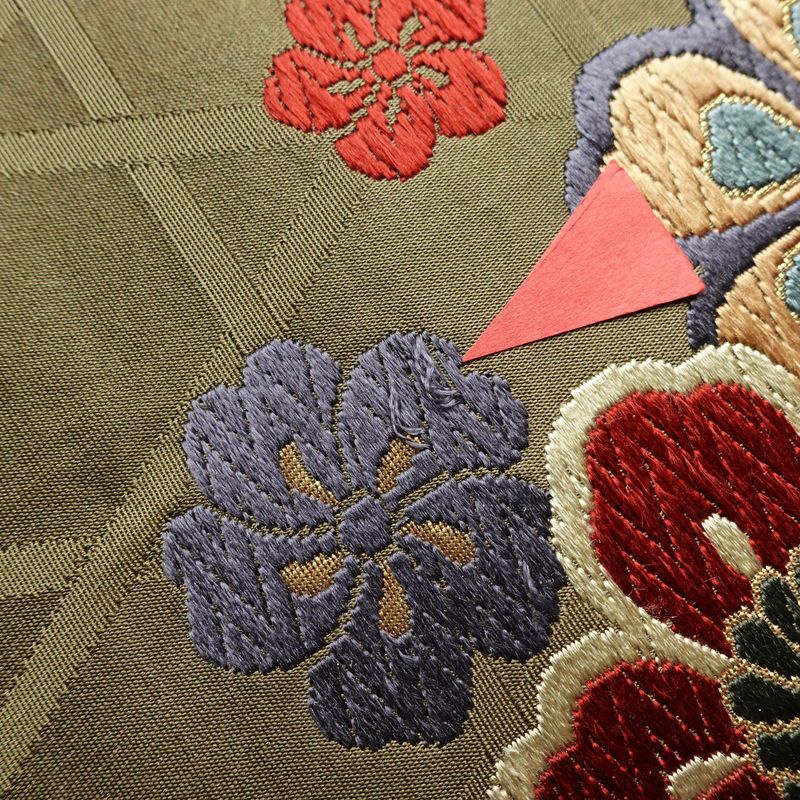 袋帯 六通柄 振袖用 正絹 花柄 刺繍 フォーマル 帯 多色使い_画像14