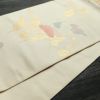 袋帯 全通柄 フォーマル用 正絹 花柄 帯 クリーム_画像14