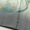 訪問着 良品 落款入り 手描き縮緬 一つ紋付き 正絹 花柄 袷仕立て 身丈160.5cm 裄丈67cm フォーマル 着物 緑・うぐいす色_画像11
