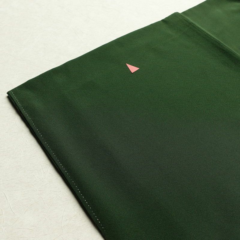 訪問着 良品 落款入り 手描き縮緬 一つ紋付き 正絹 花柄 袷仕立て 身丈160.5cm 裄丈67cm フォーマル 着物 緑・うぐいす色_画像20