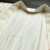 長襦袢 絞り しつけ糸付き 正絹 縞柄・線柄 袷仕立て 身丈134cm 裄丈67cm 白_画像18