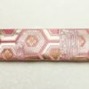 袋帯 六通柄 フォーマル用 正絹 亀甲柄 金糸 帯 ピンク_画像14