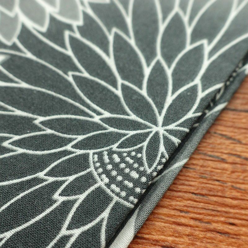 新品 浴衣 女性用 綿 平織 古典柄 浴衣 未使用品 菊 グレー_画像14