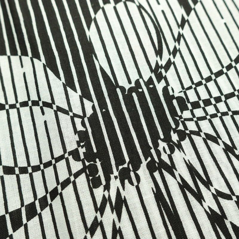 新品 浴衣 女性用 綿 平織 古典柄 浴衣 未使用品 縞 黒 白_画像4