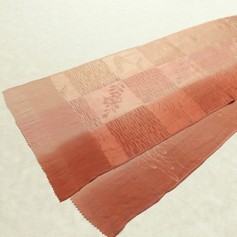 帯揚げ 正絹 古典柄 和装小物 ベージュ_画像3