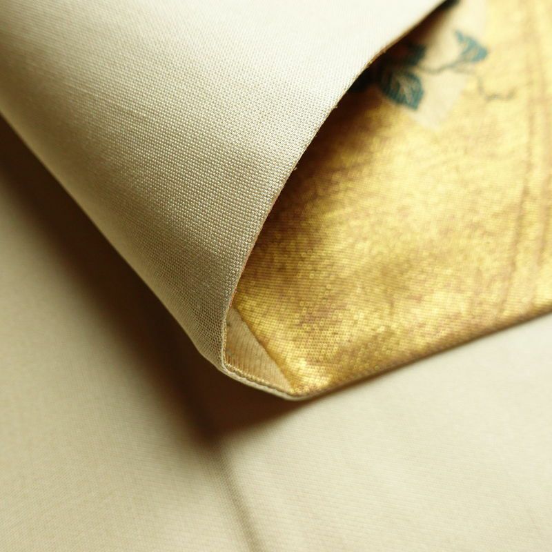 袋帯 六通柄 良品 フォーマル用 正絹 花柄 箔 金糸 帯 金・銀_画像11