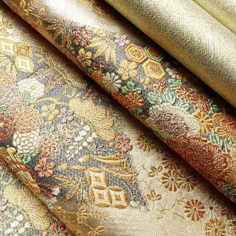 袋帯 六通柄 良品 フォーマル用 正絹 古典柄 金糸 帯 金・銀_画像21
