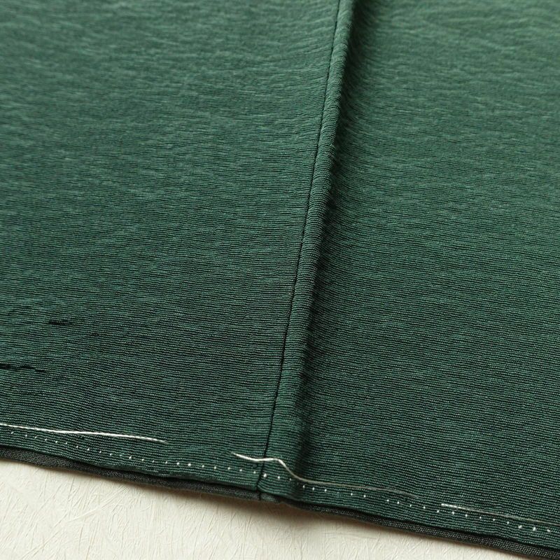 付け下げ 良品 落款入り しつけ糸付き 縮緬 ぼかし染め 正絹 古典柄 袷仕立て 身丈165cm 裄丈69.5cm 刺繍 金糸 フォーマル 着物 緑・うぐいす色_画像11