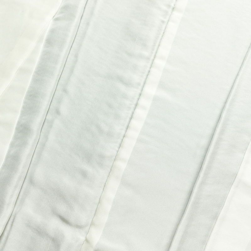 付け下げ 良品 落款入り しつけ糸付き 縮緬 ぼかし染め 正絹 古典柄 袷仕立て 身丈165cm 裄丈69.5cm 刺繍 金糸 フォーマル 着物 緑・うぐいす色_画像18