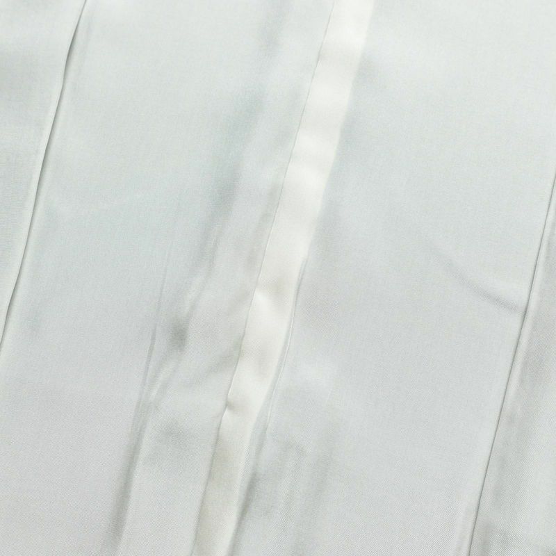 小紋 縮緬 正絹 チェック・格子柄 袷仕立て 身丈154cm 裄丈63cm 着物 緑・うぐいす色_画像18