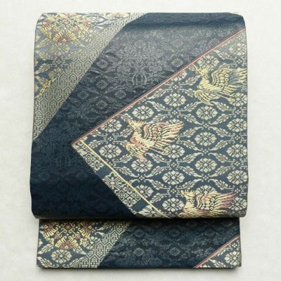 袋帯 六通柄 フォーマル用 正絹 古典柄 箔 金糸 銀糸 帯 金・銀 | 六通