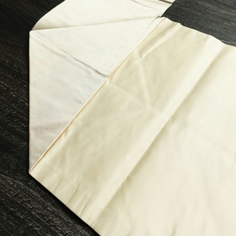 名古屋帯 太鼓柄 正絹 古典柄 名古屋仕立て 箔 刺繍 金糸 帯 ベージュ_画像19