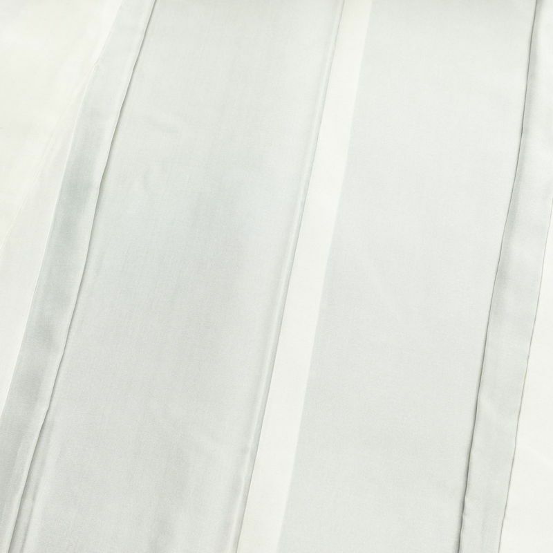 大島紬 証紙なし 正絹 木の葉・植物柄 袷仕立て 身丈155cm 裄丈63cm 着物 黒_画像17