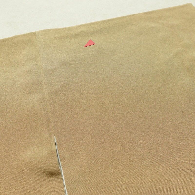 色留袖 作家物 落款入り 縮緬 一つ紋付き 正絹 風景柄 袷仕立て 身丈161.5cm 裄丈66.5cm 共八掛 フォーマル 着物 黄・黄土色_画像15