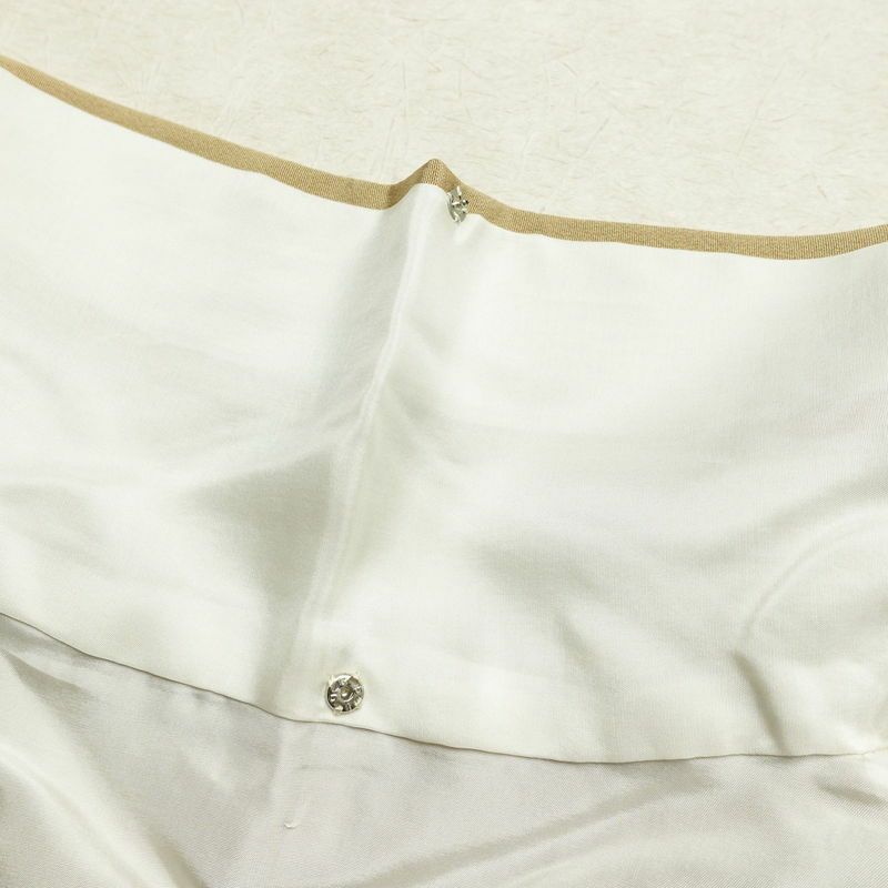 色留袖 作家物 落款入り 縮緬 一つ紋付き 正絹 風景柄 袷仕立て 身丈161.5cm 裄丈66.5cm 共八掛 フォーマル 着物 黄・黄土色_画像20