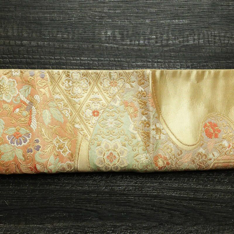 袋帯 飾彩文様錦 六通柄 フォーマル用 正絹 幾何学柄・抽象柄 箔 金糸 帯 金・銀_画像14