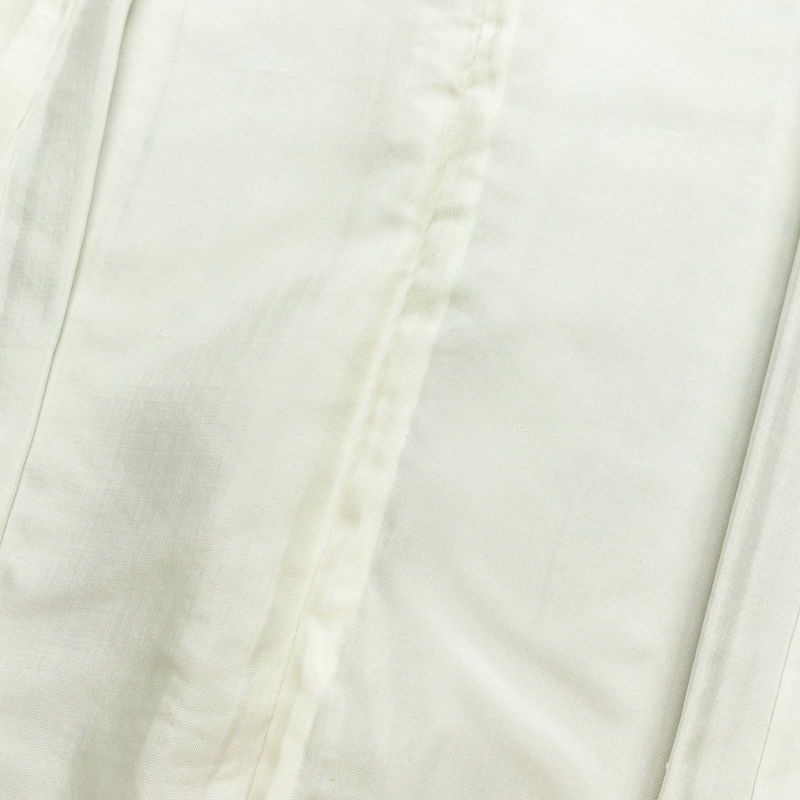 小紋 しつけ糸付き 縮緬 正絹 花柄 袷仕立て 身丈154.5cm 裄丈66cm 金彩 着物 ベージュ_画像17