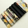 袋帯 六通柄 良品 振袖用 正絹 古典柄 刺繍 金糸 帯 蝶 菊 黒_画像20