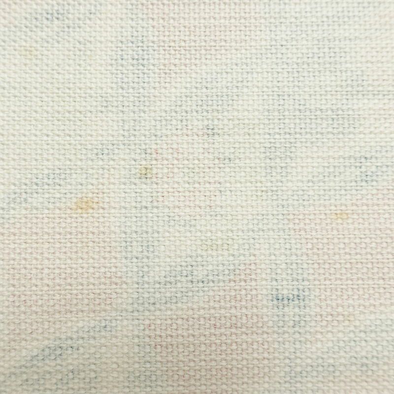 名古屋帯 全通柄 正絹 古典柄 松葉仕立て 七宝 蝶 紅葉 帯 赤・朱_画像17