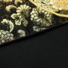 袋帯 六通柄 良品 フォーマル用 正絹 古典柄 箔 金糸 菊 波 帯 黒_画像12