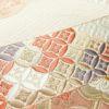 袋帯 六通柄 良品 フォーマル用 正絹 古典柄 箔 刺繍 金糸 帯 七宝 萩 桐 ピンク_画像3