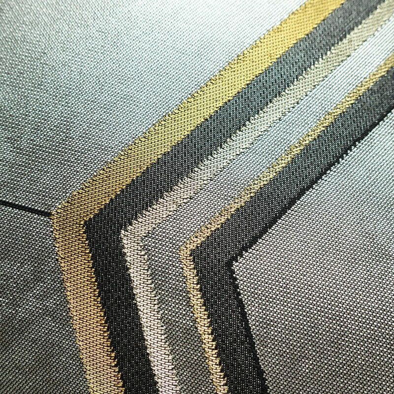 名古屋帯 六通柄 正絹 幾何学柄・抽象柄 名古屋仕立て 箔 金糸 帯 黒_画像3