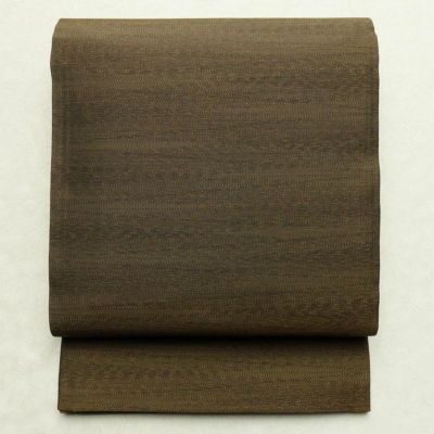 袋帯 紬地 全通柄 良品 一般用 正絹 縞柄・線柄 多色使い | 全通柄