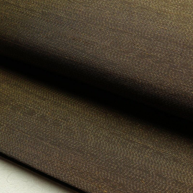 袋帯 大島紬 全通柄 美品 証紙あり 一般用 正絹 その他の柄 帯 茶_画像7