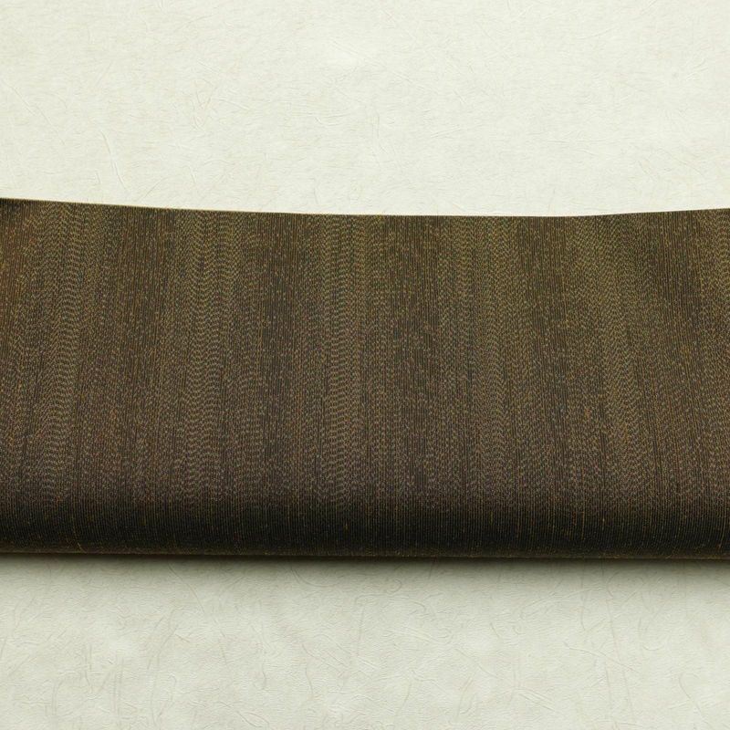 袋帯 大島紬 全通柄 美品 証紙あり 一般用 正絹 その他の柄 帯 茶_画像14