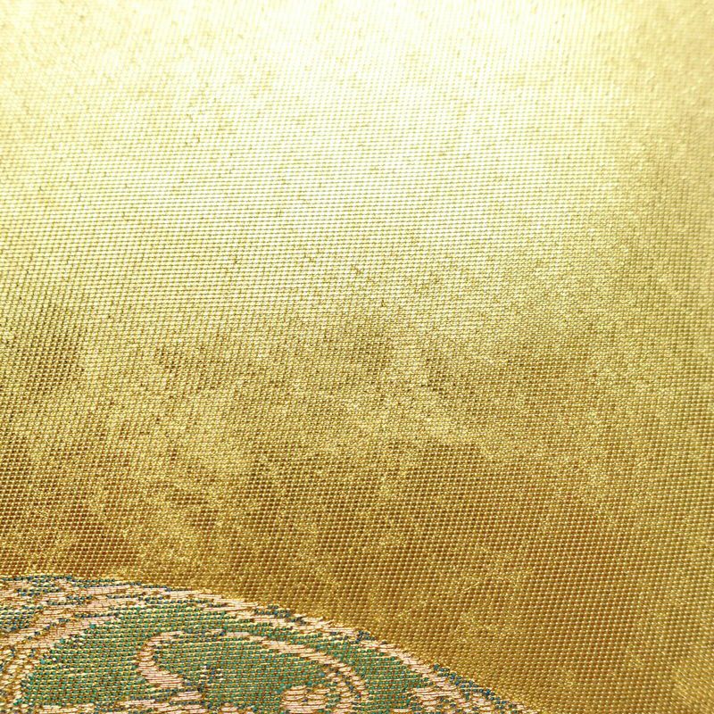 袋帯 六通柄 良品 フォーマル用 正絹 幾何学柄・抽象柄 箔 金糸 帯 金・銀_画像4